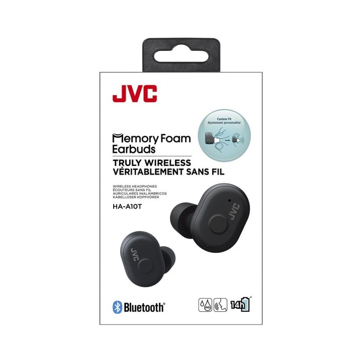 (km0) Auricular Intrauditivo Bluetooth Jvc Ha-a10t Negro Tws Bt 5.0  Ipx5 4h Base De Carga Cash30