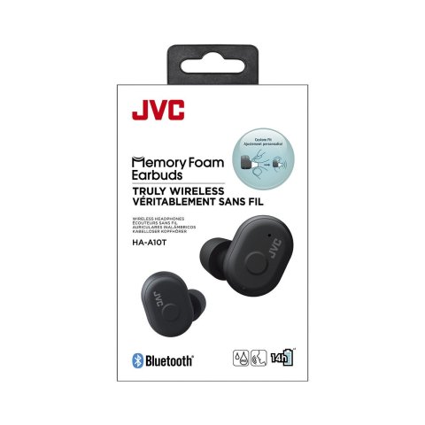(km0) Auricular Intrauditivo Bluetooth Jvc Ha-a10t Negro Tws Bt 5.0  Ipx5 4h Base De Carga Cash30