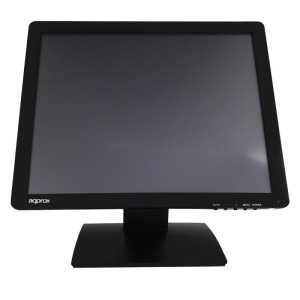(km0) Monitor 19" Tactil Resistiva 5 Hilos Tpv Approx Appmt19w5 Vga Negro 5ms 300cd m2 Inclinable Base Antivibración Cash30