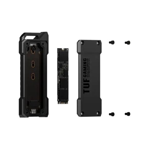Caja Externa M.2 Usb-c Asus Tuf Gaming A1 M.2 Nvme Ssd Enclosure 10 Gbps Usb3.2 usb-c 2x1 (sin Disco) 90dd02n0-m09000