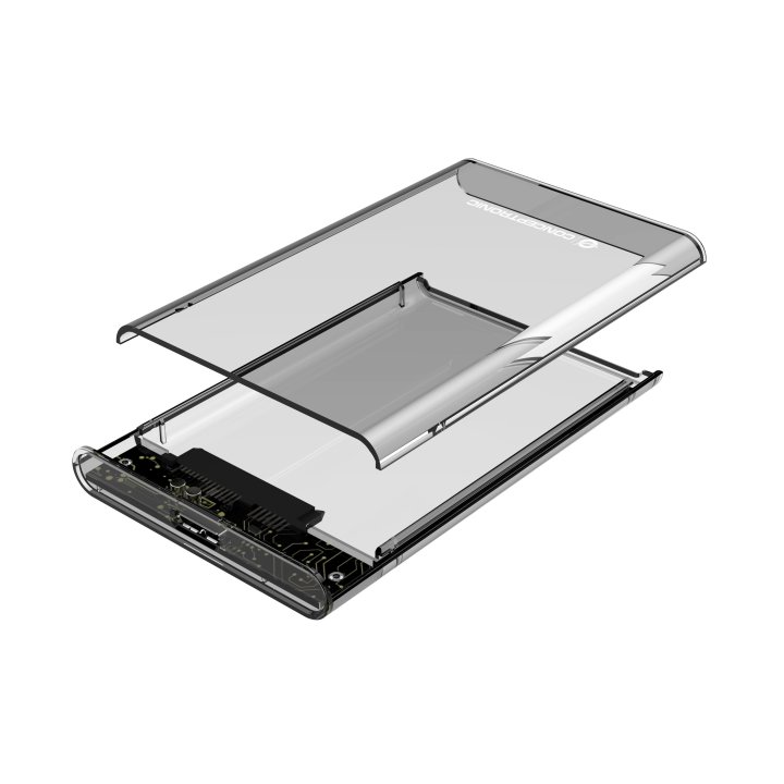 Caja Externa 2.5" Usb 3.0 Conceptronic Usb 3.0 Sata Transparente Sin Tornillos Dante03t