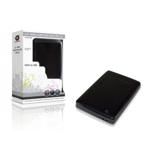 Caja Externa 2.5" Usb 3.0 Conceptronic Usb 3.0 Sata Negra Slim C20-152