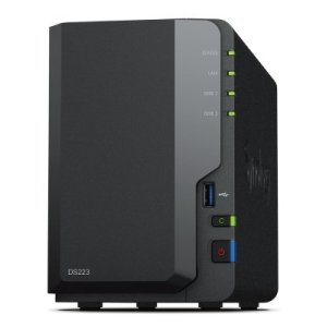 Servidor Nas Synology Disk Station Ds223 2gb 3xusb3.2 2 Bahias Realtek Rtd1619b Jbod, Raid 0, Raid 1