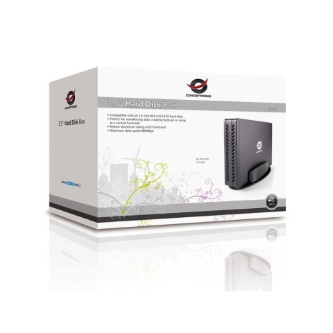 Caja Externa 3.5" Usb 2.0 Conceptronic Hd 3 1 2 Usb Sata