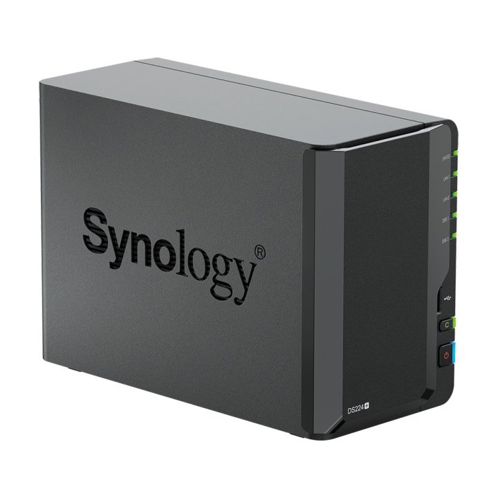 Servidor Nas Synology Disk Station Ds224+ 2gb 2xusb 3.2 2 Bahias Raid 0 , Raid 1, Jbob