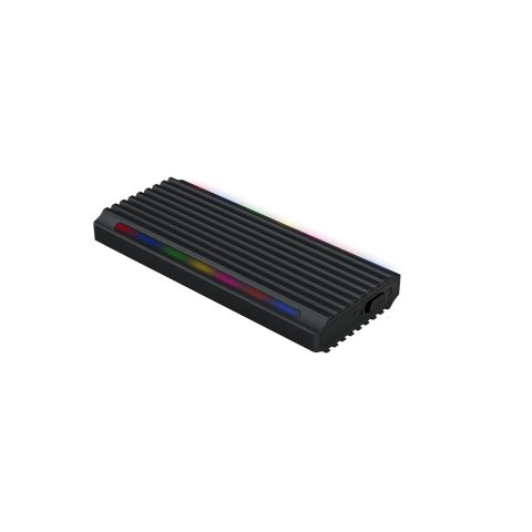 Caja Externa M.2 Usb-c Tooq Tqe-2222b Para M.2 Ngff nvme Usb 3.1 Gen2 Usb-c Negro