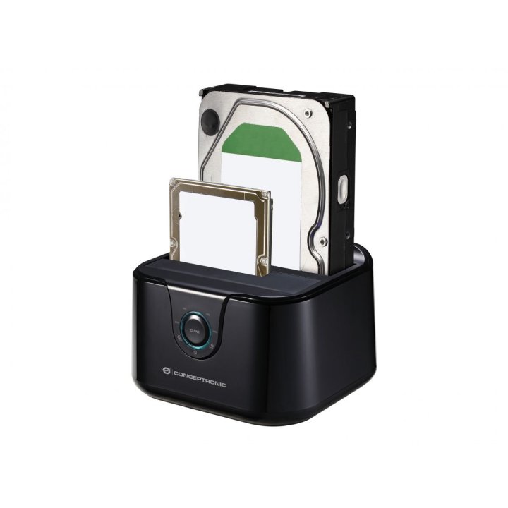 Docking Station Conceptronic Donn12b Dual 2,5" 3,5" Sata Usb-c 3.2 Clonacion