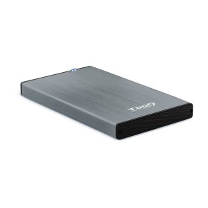 Caja Externa 2.5" Usb 3.0 Tooq Tqe-2527g Para Hd Hasta 9,5mm Sata Usb 3.0 3.1 Gen1 Gris