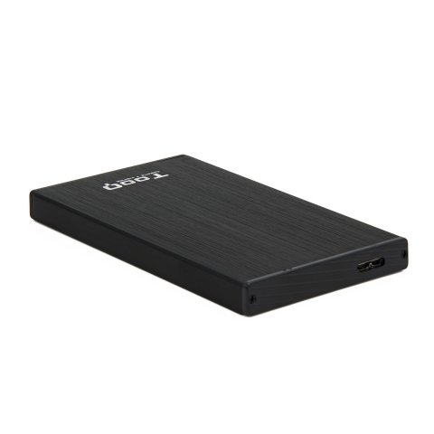 Caja Externa 2.5" Usb 3.0 Tooq Tqe-2527b Para Hd Hasta 9,5 Sata Usb 3.0 3.1 Gen1 Negra