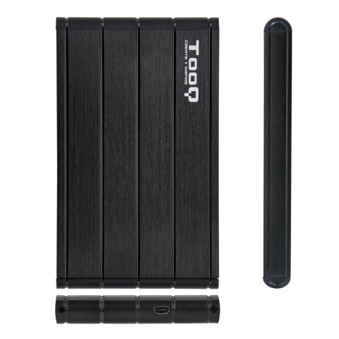 Caja Externa 2.5" Usb 3.0 Tooq Tqe-2530b Para Hd Hasta 9,5 Sata Usb 3.0 Negra