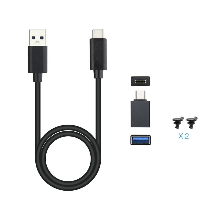 Caja Externa M.2 Usb-c Tooq Tqe-2280b Para M.2 Nvme Pcie Usb 3.1 Gen2 Negra
