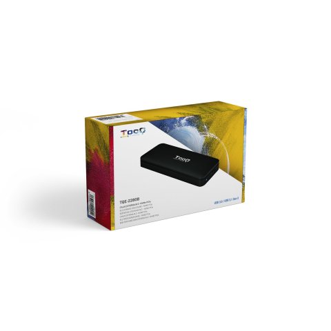 Caja Externa M.2 Usb-c Tooq Tqe-2280b Para M.2 Nvme Pcie Usb 3.1 Gen2 Negra