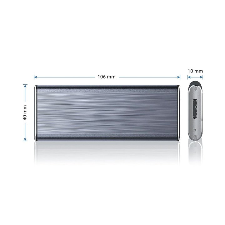 Caja Externa M.2 Usb-c Conceptronic Ssd M.2 Sata3 Usb-c 3.1 *no Admite Pcie   Nvme