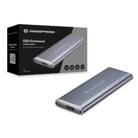 Caja Externa M.2 Usb-c Conceptronic Ssd M.2 Sata3 Usb-c 3.1 *no Admite Pcie   Nvme