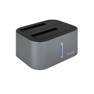 Docking Station Tooq Tqds-802dw 2,5" 3,5" Sata Usb 3.1 Funcion Clonación Gris
