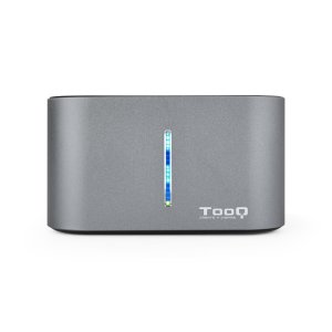 Docking Station Tooq Tqds-802dw 2,5" 3,5" Sata Usb 3.1 Funcion Clonación Gris 2