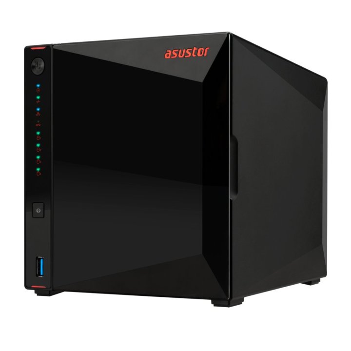 Servidor Nas Asustor Nimbustor 4 Gen2 As5404t 4 Bahias 4xm.2 Nvme Celeron N5105 2.0ghz 4gb Hdmi Rj45 2x2.5gb 3xusb3.2