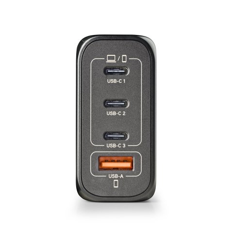 Cargador De Pared Ngs Bud 140w Gan 3xusb-c 1xusb-a