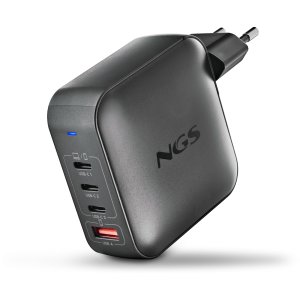 Cargador De Pared Ngs Bud 165w Gan 3xusb-c 1xusb-a