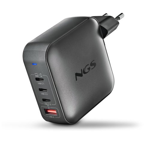Cargador De Pared Ngs Bud 165w Gan 3xusb-c 1xusb-a