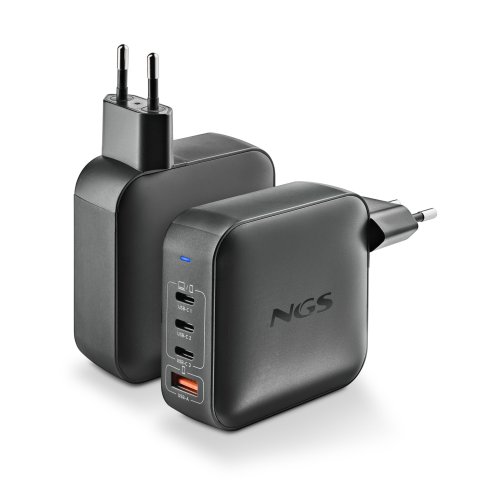 Cargador De Pared Ngs Bud 165w Gan 3xusb-c 1xusb-a