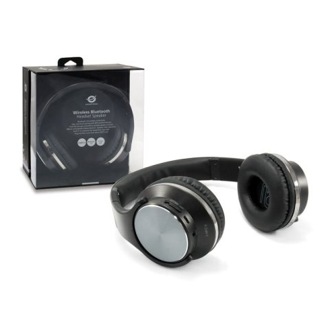 Headset Bluetooth Concetronic Eligio Con Funcion Altavoz  Manos Libres Reproduce Desde  Microsd Color Negro