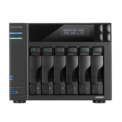 Servidor Nas Asustor Lockerstor As6706t 6 Bahias 3.5" 4 X M.2 Nvme Celeron N5105 Quad Jasper Lake 2.0ghz 4gb 2x2.5gbe Pciex1 