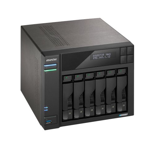 Servidor Nas Asustor Lockerstor As6706t 6 Bahias 3.5" 4 X M.2 Nvme Celeron N5105 Quad Jasper Lake 2.0ghz 4gb 2x2.5gbe Pciex1 