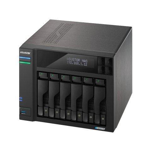 Servidor Nas Asustor Lockerstor As6706t 6 Bahias 3.5" 4 X M.2 Nvme Celeron N5105 Quad Jasper Lake 2.0ghz 4gb 2x2.5gbe Pciex1 