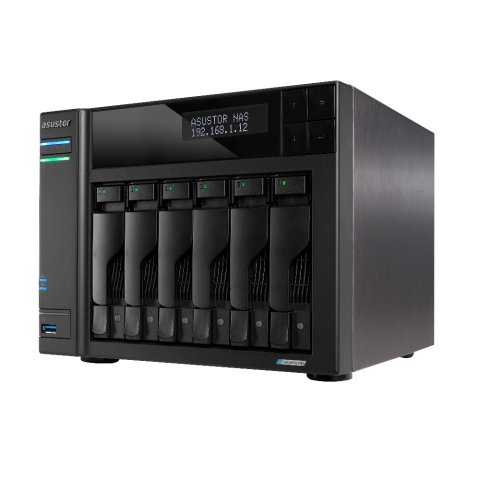 Servidor Nas Asustor Lockerstor As6706t 6 Bahias 3.5" 4 X M.2 Nvme Celeron N5105 Quad Jasper Lake 2.0ghz 4gb 2x2.5gbe Pciex1 