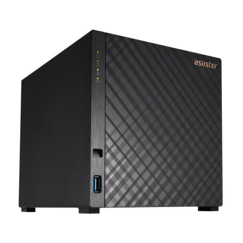 Servidor Nas Asustor As1104t 4 Bahias Realtek Rtd1296 Quad Core 1.4ghz 1gb Raid 0,1 Jbod Lan 2.5gbe Sata6gb Usb 3.1