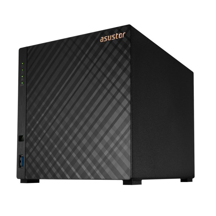 Servidor Nas Asustor As1104t 4 Bahias Realtek Rtd1296 Quad Core 1.4ghz 1gb Raid 0,1 Jbod Lan 2.5gbe Sata6gb Usb 3.1