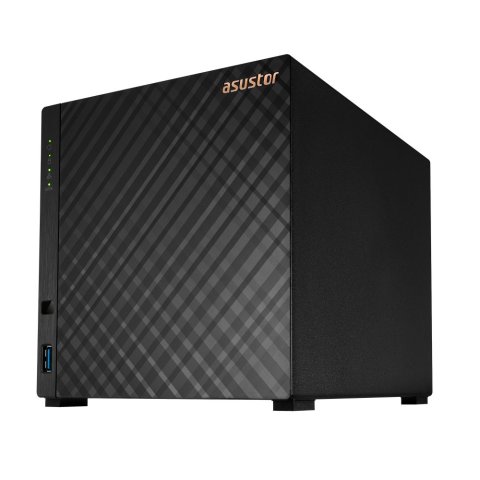 Servidor Nas Asustor As1104t 4 Bahias Realtek Rtd1296 Quad Core 1.4ghz 1gb Raid 0,1 Jbod Lan 2.5gbe Sata6gb Usb 3.1
