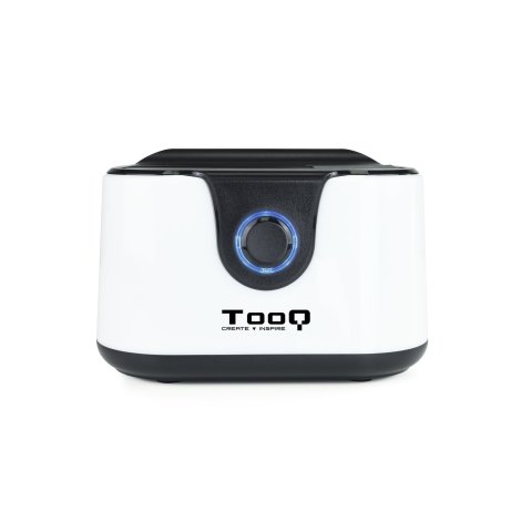 Docking Station Tooq Tqds-802dw 2,5" 3,5" Sata Usb 3.1 Funcion Clonacion Otb Negra-blanca