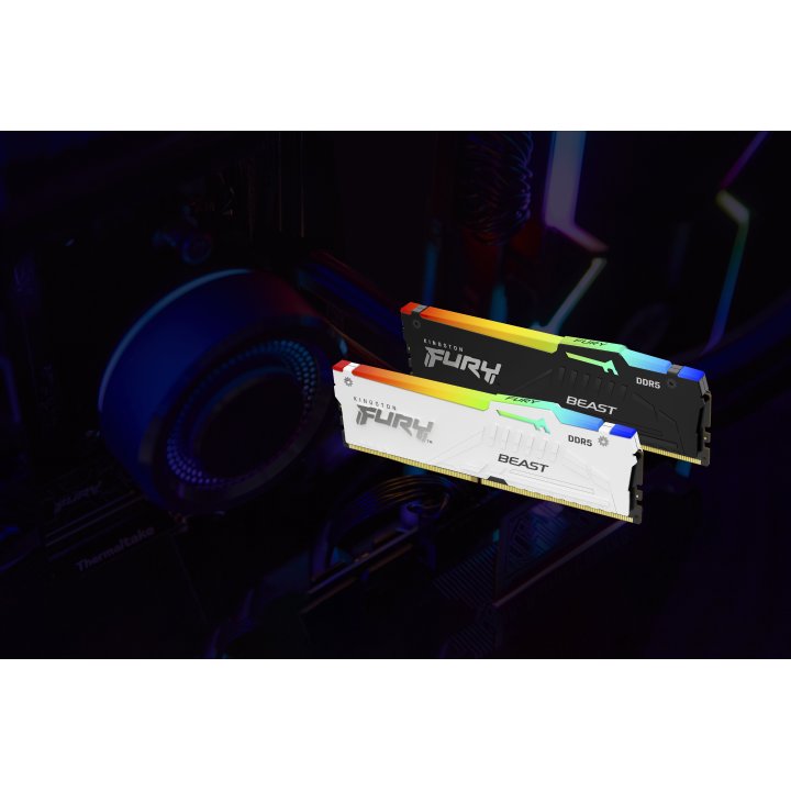 Ddr5 16gb 5600mhz Kingston Fury Beast Rgb Kf556c40bba-16