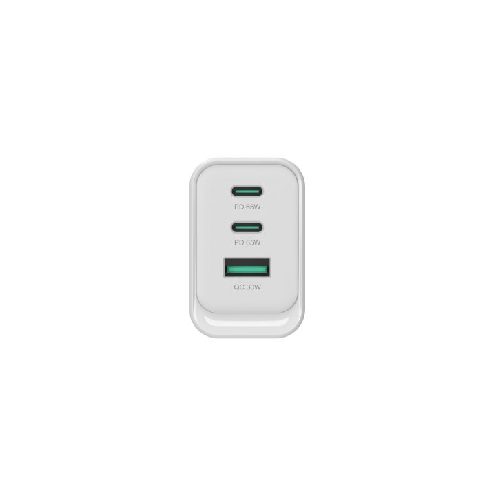 Cargador De Pared Quick Charge 3.0 Pd  Pps 2 Puertos Usb-c 1 Puerto Usb-a Conceptronic Althea 65w 