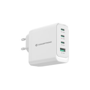 Cargador De Pared Quick Charge 3.0 Pd  Pps 3 Puertos Usb-c 1 Puerto Usb-a Conceptronic Althea 100w  2