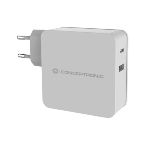Cargador De Pared Quick Charge 3.0 Pd  Pps 1puerto Usb-c 1 Puerto Usb-a Conceptronic Althea 33w 