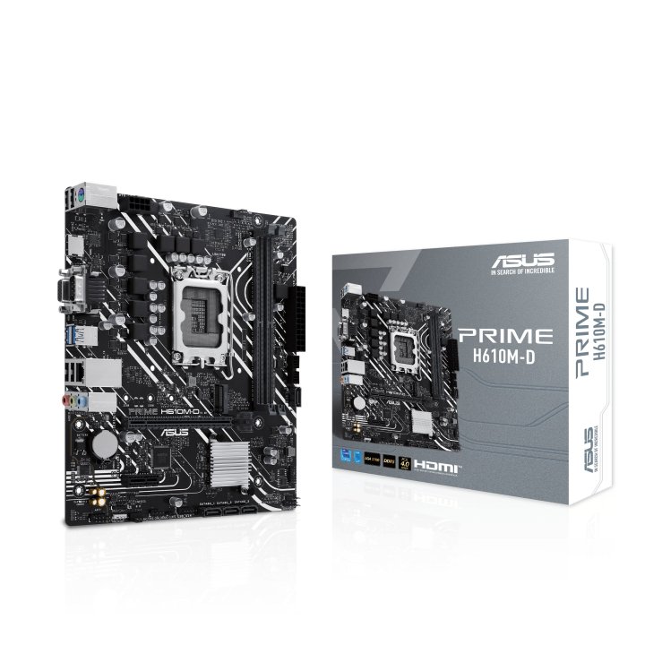 Pb Asus Prime H610m-d M-atx 2xddr5 Skt1700 Gen 12º 13 Vga Hdmi M.2 G-lan Usb3.2