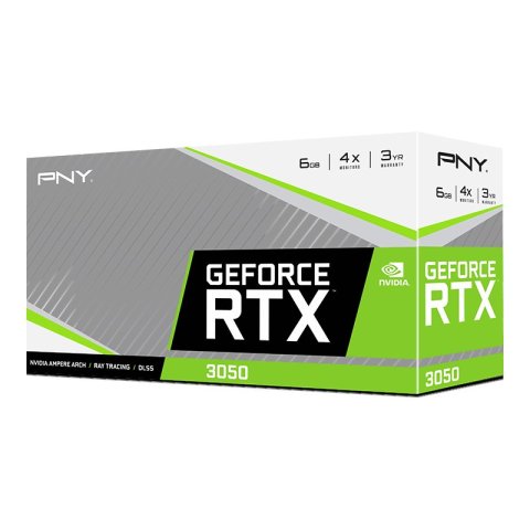 Vga Pny Geforce Rtx 3050 Verto 6gb Gddr6 1xdisplayport 1xhdmi 1xdvidl Dualfan Cuda2304 Vcg30506dfxpxpb1