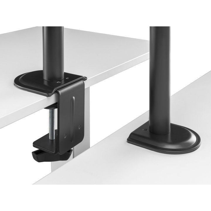 Soporte De Mesa Equip 650157 Para 2 Pantallas 17"-32" De Brazo Inclinable Y Giratorio 360§ Max. Vesa 100x100 Hata 9kg Por Pan