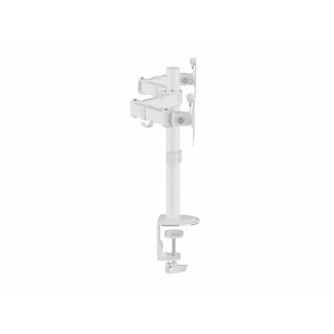 Soporte De Mesa Equip 650167 Para 2 Pantallas 17"-32" Brazo Inclinable Y Giratorio 360 Color Blanco 2