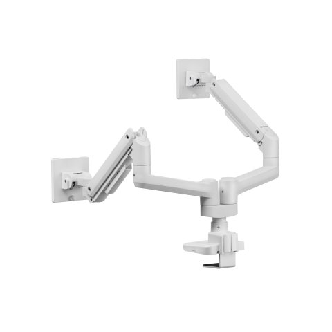 Soporte De Mesa Equip 650183 Para 2 Pantalla De 17"-35" Blanco Max. 20kg Por Pantalla Max.vesa 100x100 Resorte De Gas