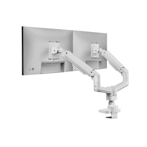 Soporte De Mesa Equip 650183 Para 2 Pantalla De 17"-35" Blanco Max. 20kg Por Pantalla Max.vesa 100x100 Resorte De Gas