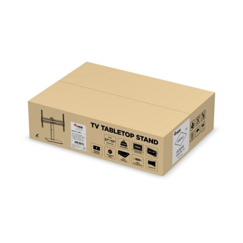Soporte De Mesa Con Base Equip 650612 Para 1 Pantalla 37" - 70" Fijo Max. Vesa 600x400 Hasta 40kgs