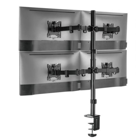 Soporte De Mesa Equip 650159 Para 4 Pantallas 17"-32" Doble Brazo Articulado Vesa Standard Hasta 9kg