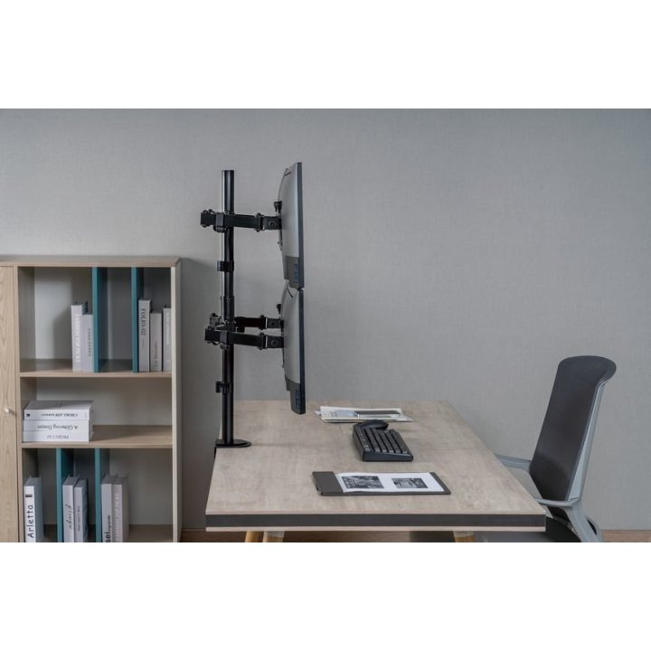 Soporte De Mesa Equip 650159 Para 4 Pantallas 17"-32" Doble Brazo Articulado Vesa Standard Hasta 9kg