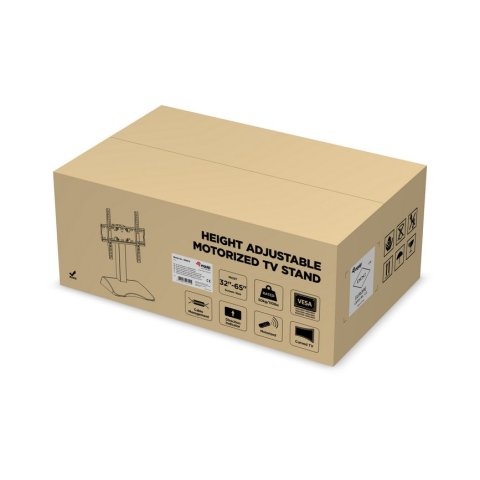 Soporte De Mesa Con Base Equip 650610 Para 1 Pantalla 32" - 65" Motorizado Fijo Max. Vesa 400x400 Hasta 50kgs