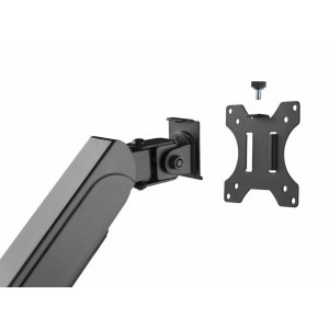 Soporte De Mesa Equip 650134 Para 3 Pantallas 17" - 27" Aluminio Muelle De Gas Equip Inclinable Y Giratorio Max, Vesa 100x100 2
