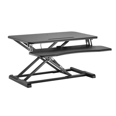 Stand De Sobremesa Ergonomico Equip 650840 Para Pc   Pantalla Y Teclado Altura Ajustable